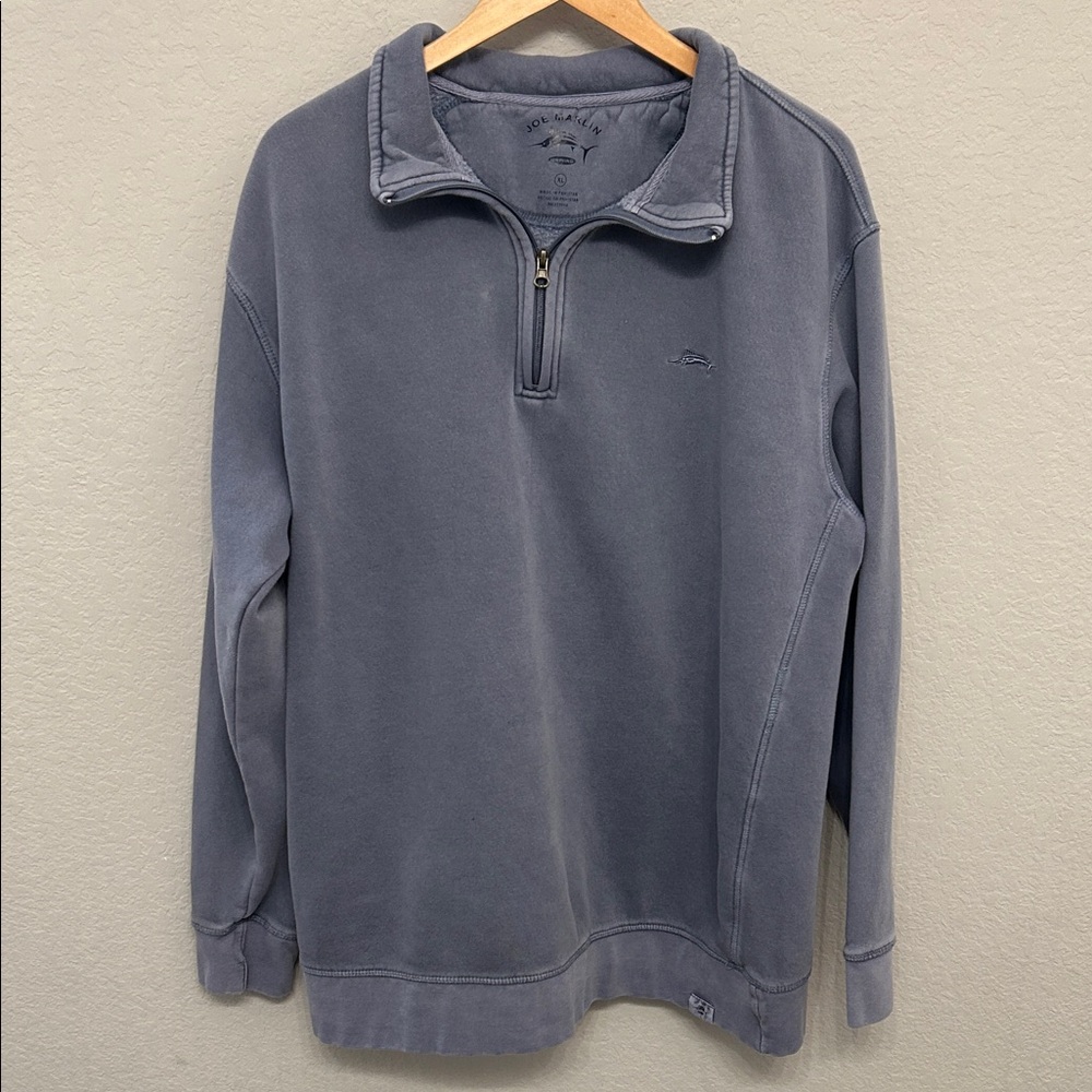 Men's Zip-Up Sweater in Slate Gray